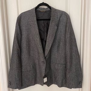 NWT $795 Billy Reid Men’s Gray Tuxedo Jacket, Wool & Silk, Sz 20